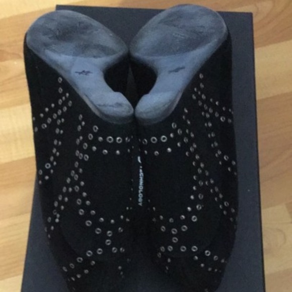 Kenneth Cole New York Exclusive 9*2*5 Technology Black Wedges 8.5M - Picture 6 of 9